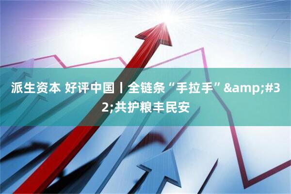 派生资本 好评中国丨全链条“手拉手” 共护粮丰民安