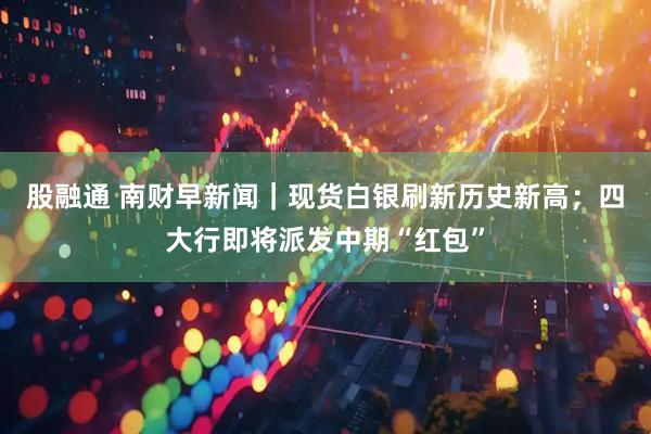 股融通 南财早新闻｜现货白银刷新历史新高；四大行即将派发中期“红包”